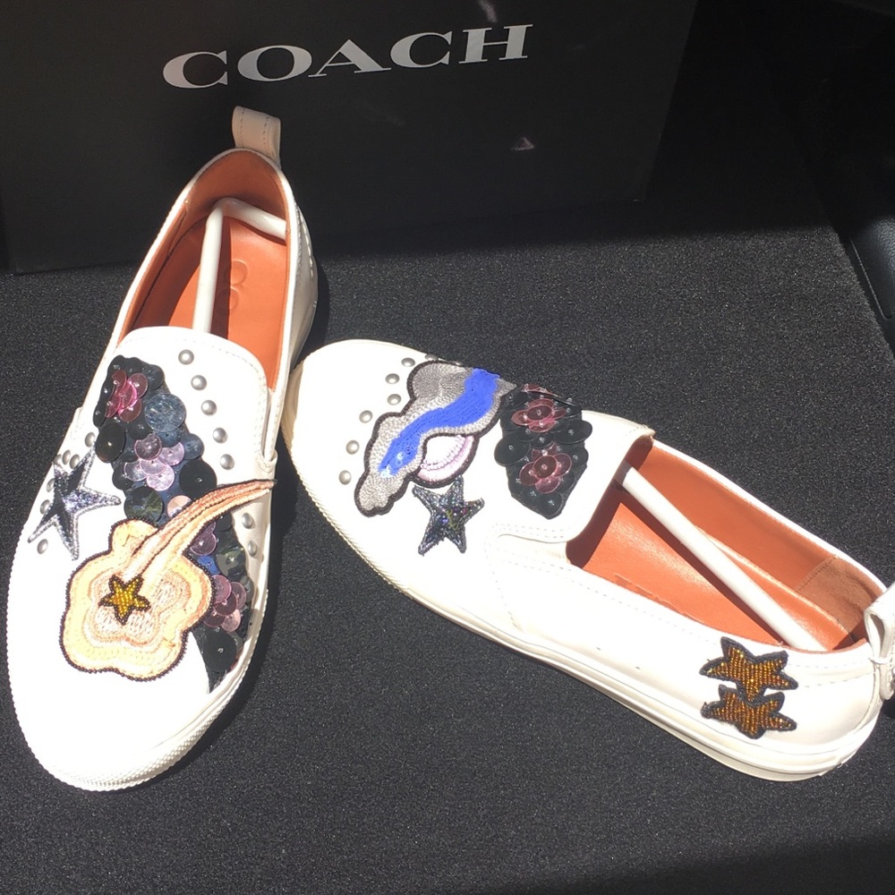 NEW-Coach Star Sequins Sneakers